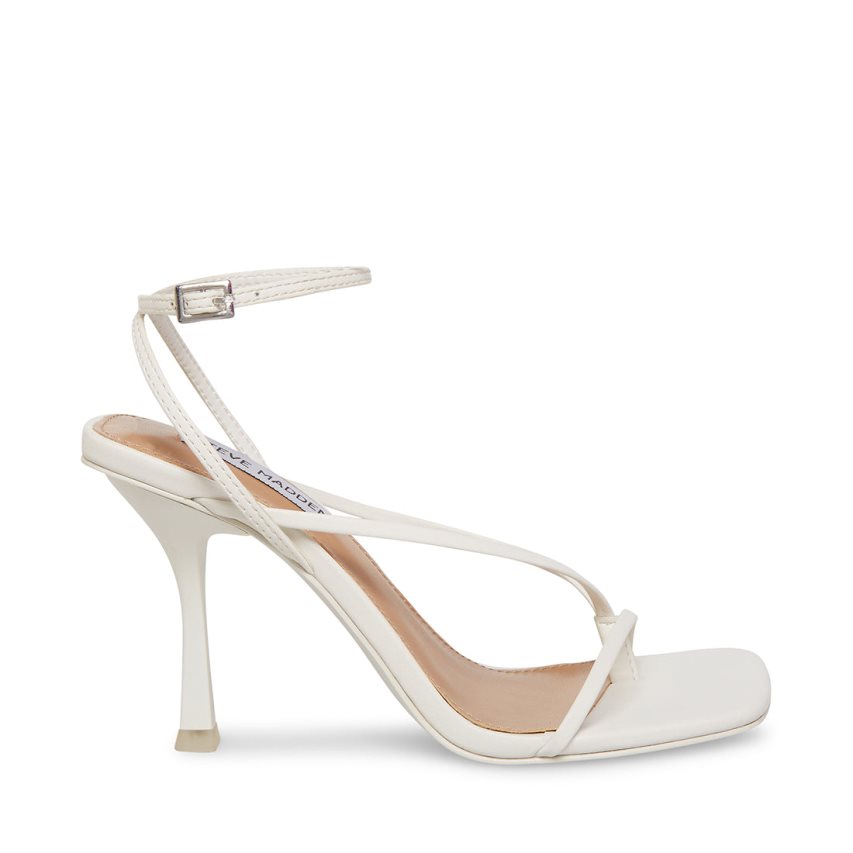 Sandalias Tacones Steve Madden Annie Mujer Blancas | ES XNE193